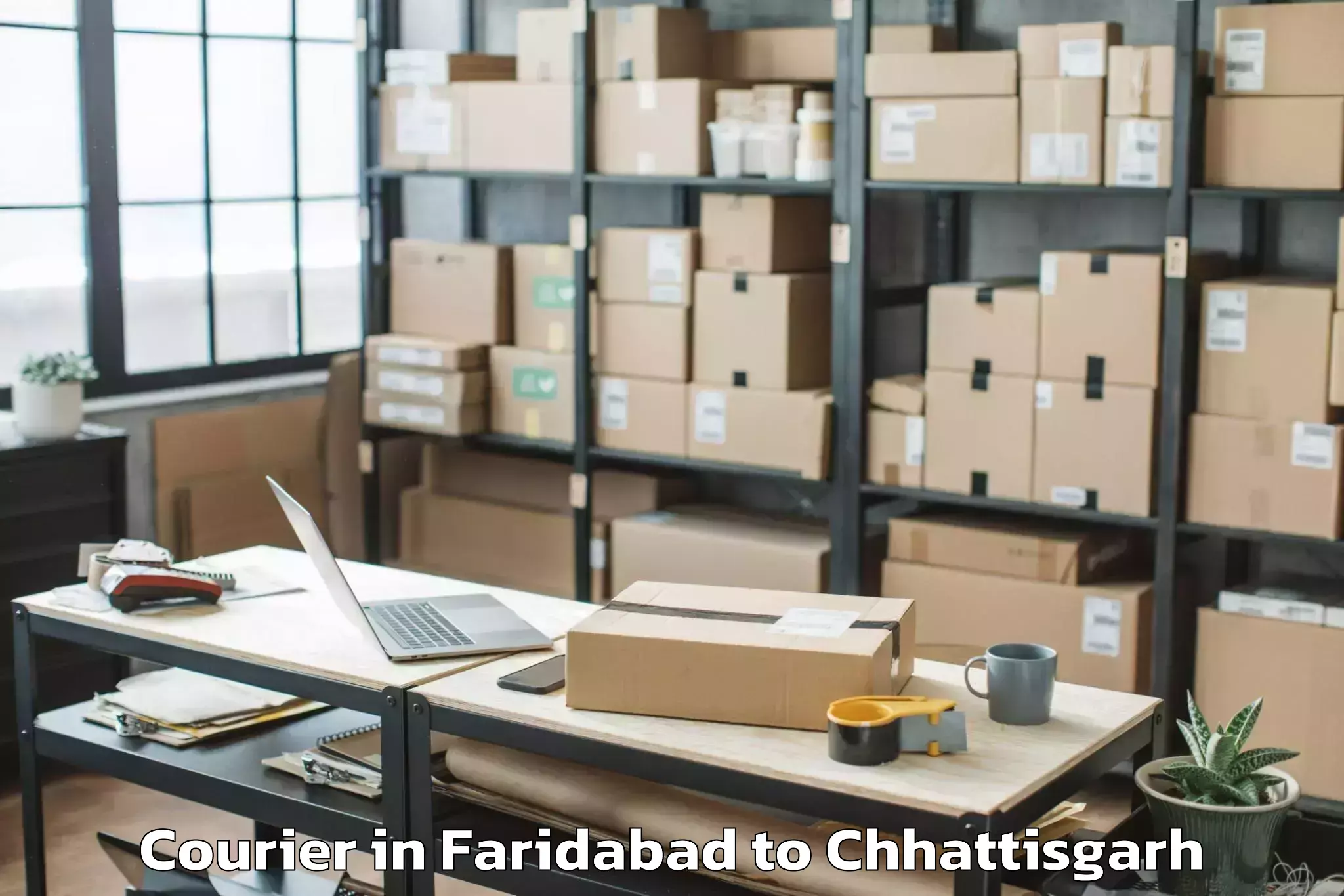 Discover Faridabad to Korba Courier